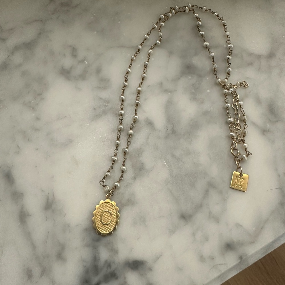 Pearl Chain Pendant Necklace